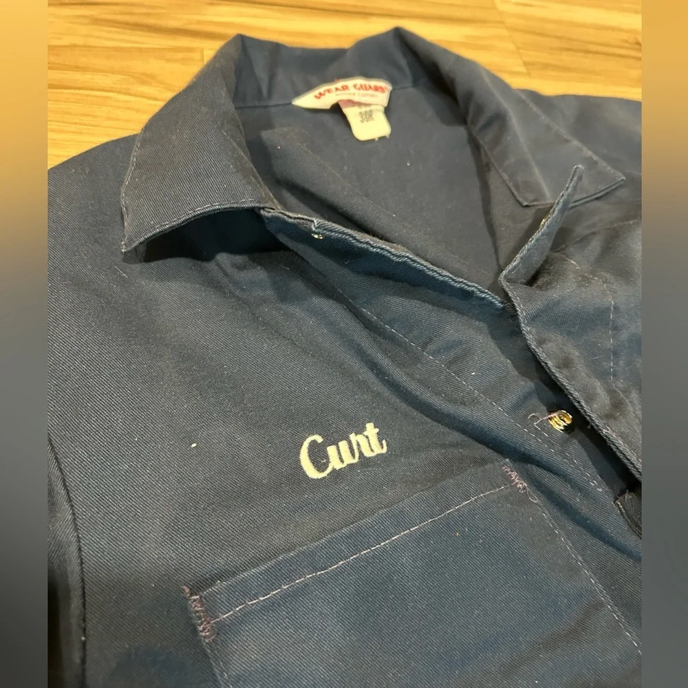 Men's Classic Navy Work Coverall - Picture 2 of 10